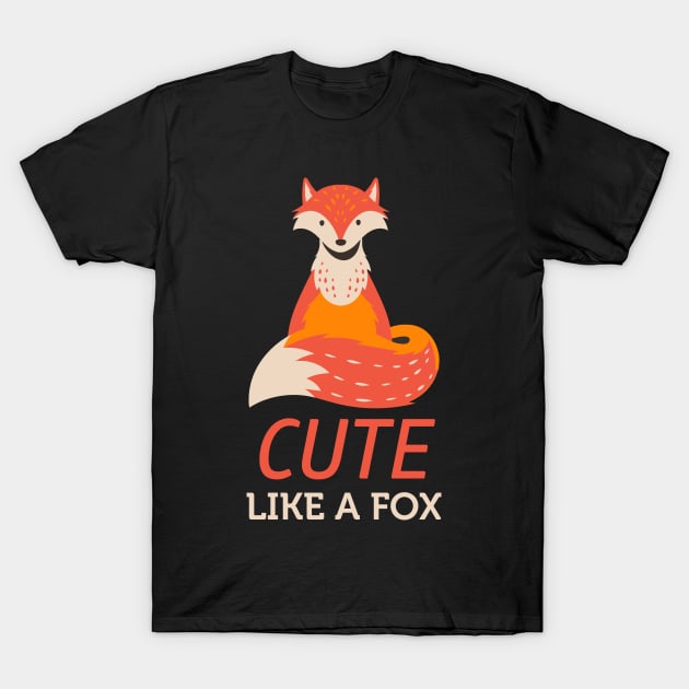 Cute Fox T-Shirt by Imutobi